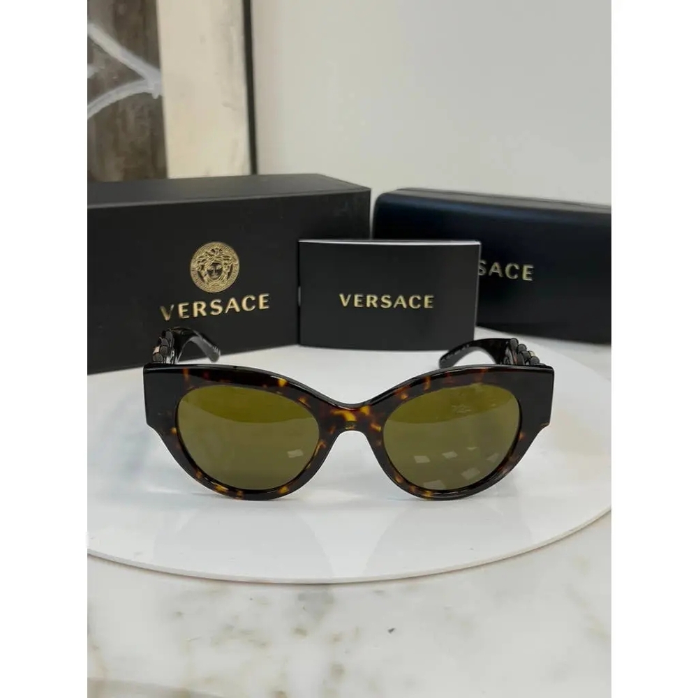 ‼️On SALE ‼️Versace Brown Patterned Sunglasses - Picture 5 of 10